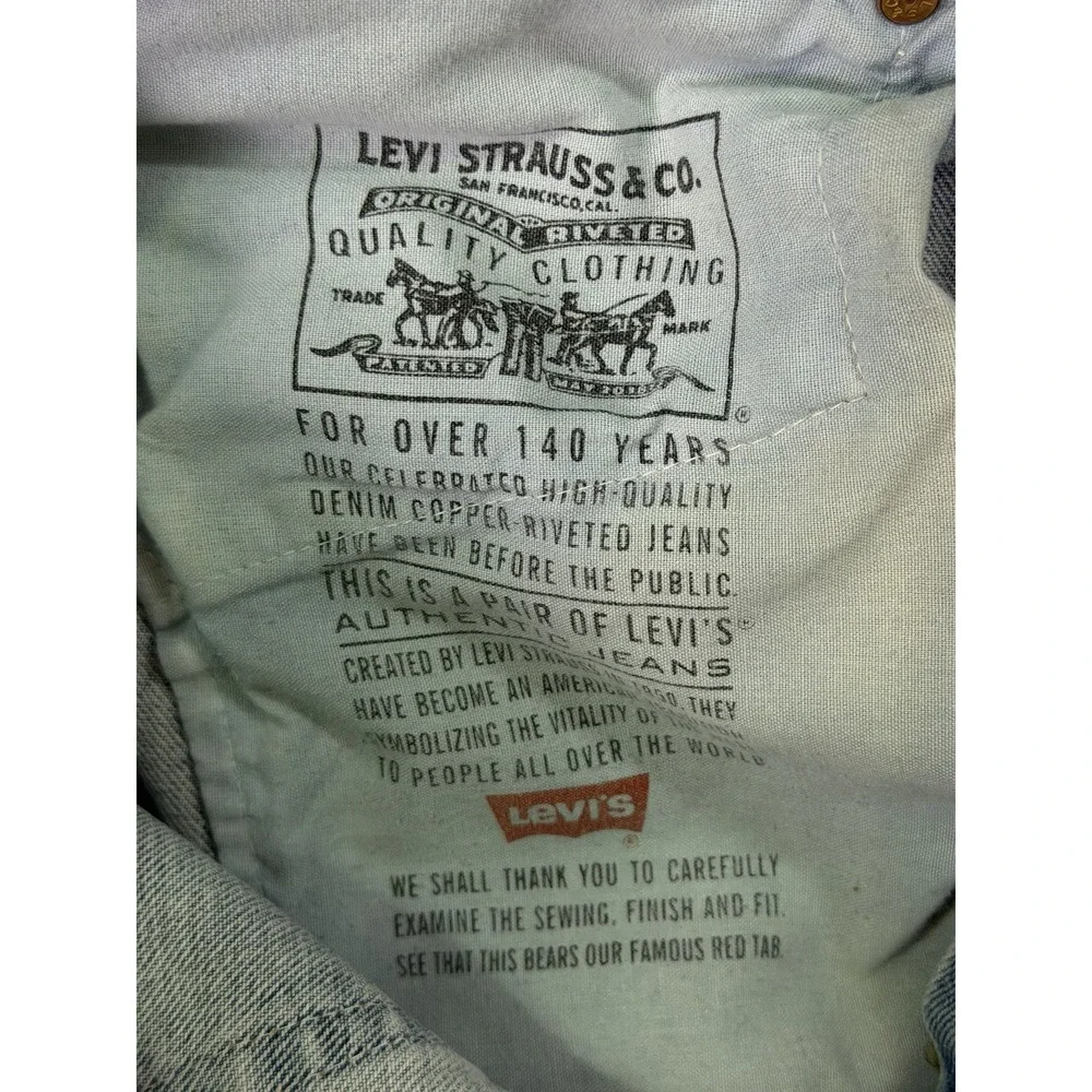Vintage Levis 550 Jeans Mens 34x32* Blue Tapered Relaxed Made In USA 1997 Flaw**
